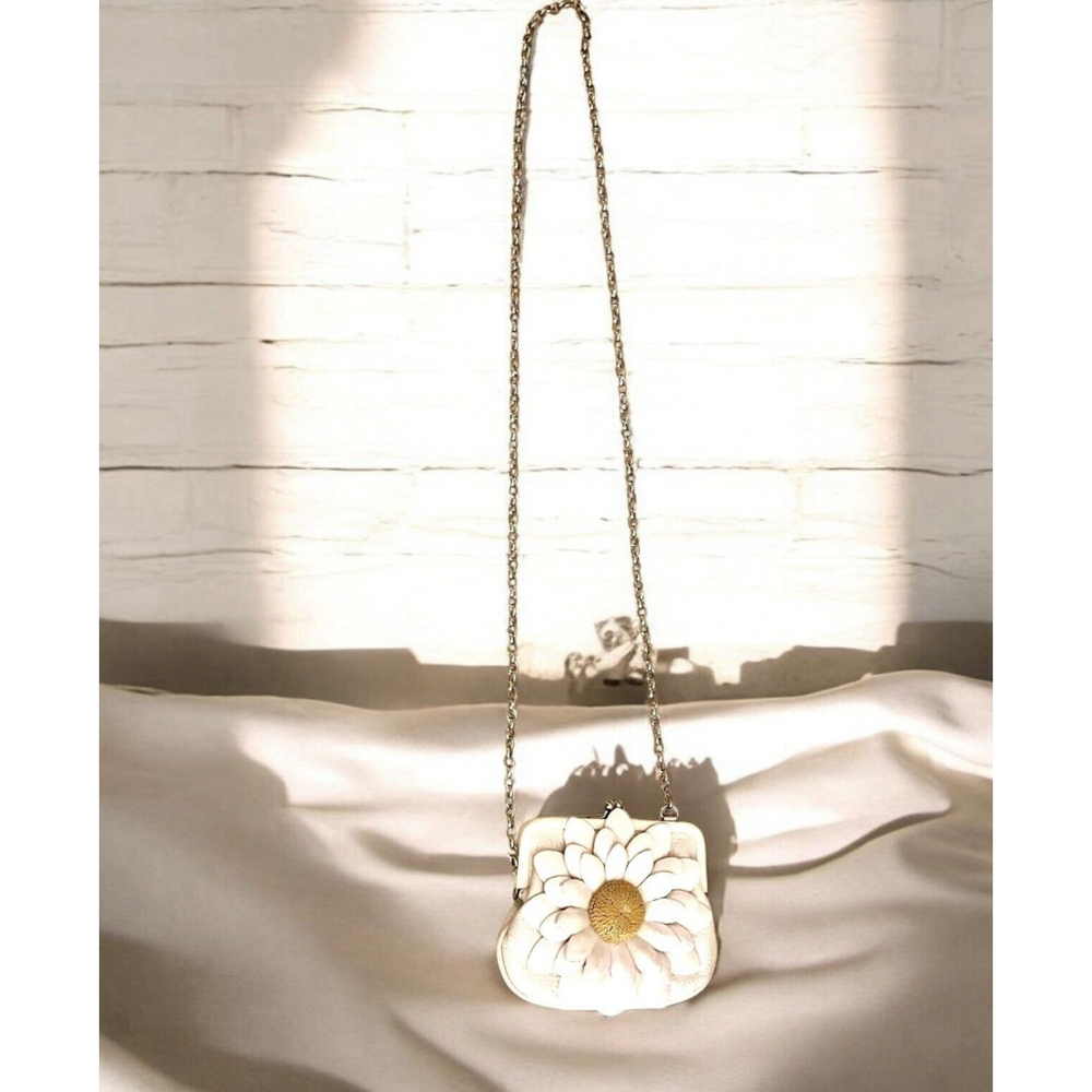 Brighton Flower Daisy Sunflower Kiss Lock Purse Crossbody Shoulder Bag